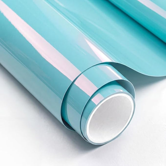PPF, Dry Apply TPU PPF Vinyl Car Wrap Roll 1ft x 5ft, Paint Protection Vinyl Film (Tiffany Charm Blue)