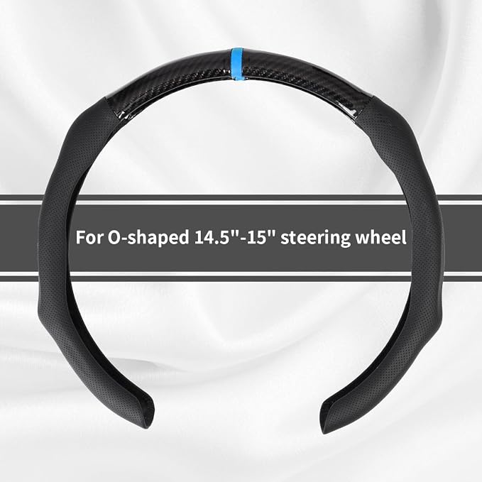 Car Steering Wheel Cover Napa Leather Non Slip Vehicle Steering Wheel Cover