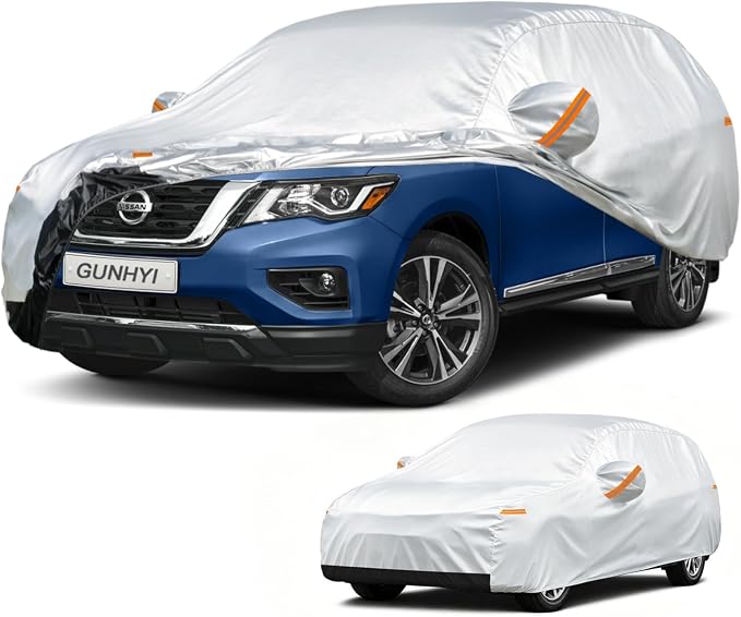 GUNHYI Car Cover Custom Fit Nissan Pathfinder (2004-2026) Waterproof for Automobiles, Oxford Sun Rain Dust Snow Protection (Ships from US Warehouse, Delivery 3-8 Days)