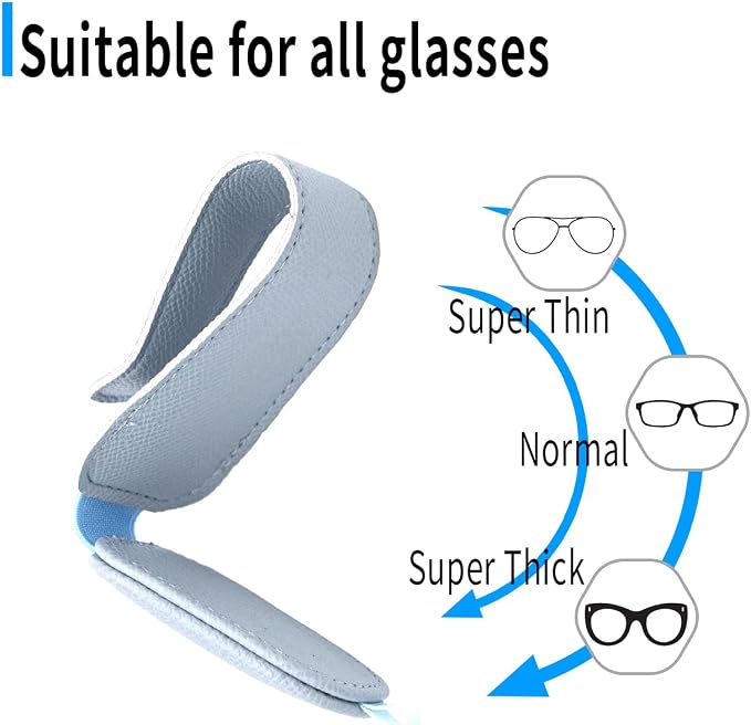 Yuoyar 2 Packs Magnetic Sunglass Holder for Car Visor (Blue) | Magnetic Interior Car Accessories