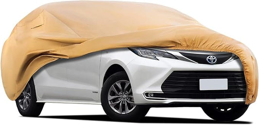Heavy Duty Outdoor Car Cover Custom Fit for 2011-2026 Toyota Sienna,Windproof All Weather Waterproof Sun Rain UV Dust Snow Protection Outdoor Car Covers