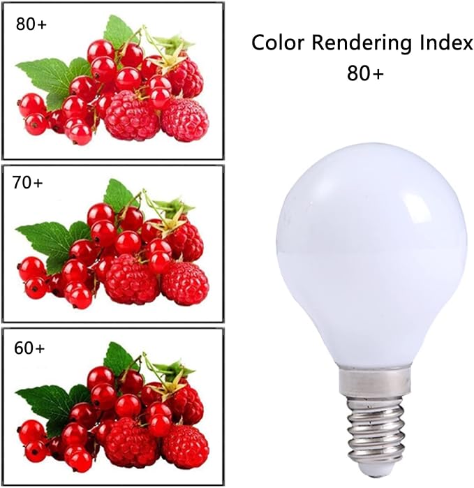 E12 3W LED Light Bulbs G50/G16.5 Globe Light Bulbs 30 Watt Equivalent Warm White 3000K E12 Candelabra Base Glass Round Vanity Light Bulbs for Mirror Makeup Bathroom, 6 Pack