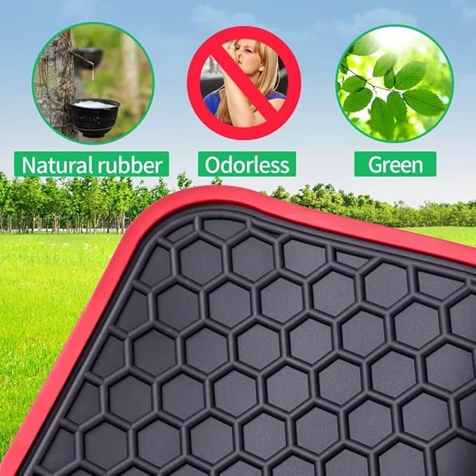 Car Floor Mats Custom Fit for Toyota Prius & Prius Prime 2023 2024 2025 2026 Odorless Washable Heavy Duty Rubber (All Weather) Floor Liners Set Blue