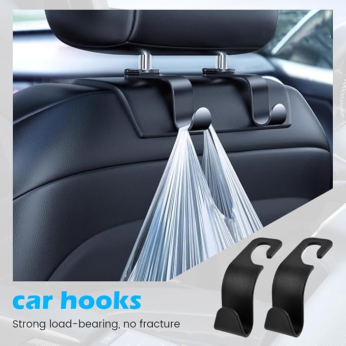 2-in-1 Car Cup Holder Expander with 4 Hooks - Upgraded Adjustable & Expandable Base, Offset Option, Versatile Car Accessories Fits Yeti, Hydroflask, Large Water Bottles