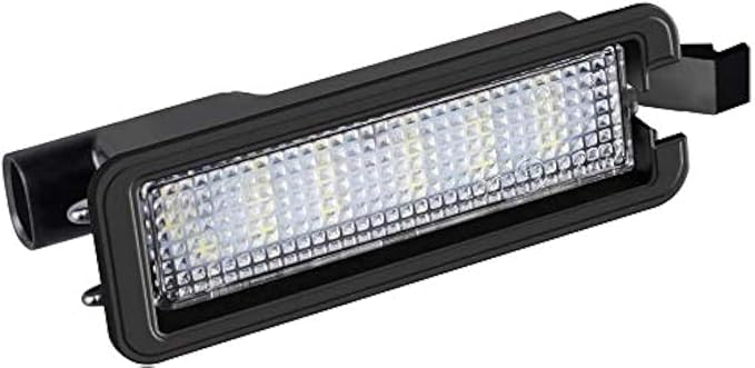 LED License Plate Light Lamp Assembly For 2015-2019 Dodge Charger Challenger Chrysler 300 Pacifica Jeep Compass 6000K Dimond White, Pack of 1