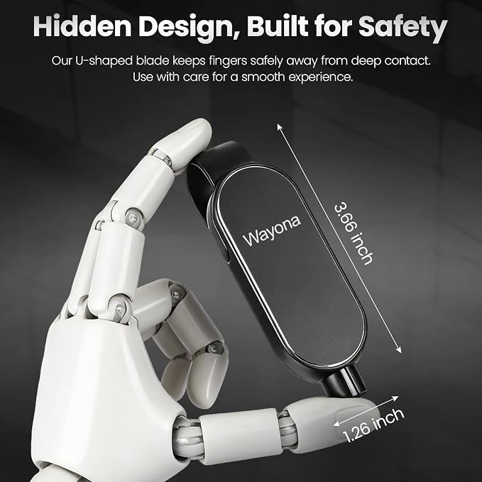 Wayona 2PCS Car Safety Emergency Tool, 2-in-1 Window Breaker & Seatbelt Cutter with Visor Clip, Automotive Escape & Rescue Glass Breaker Tools (Black)