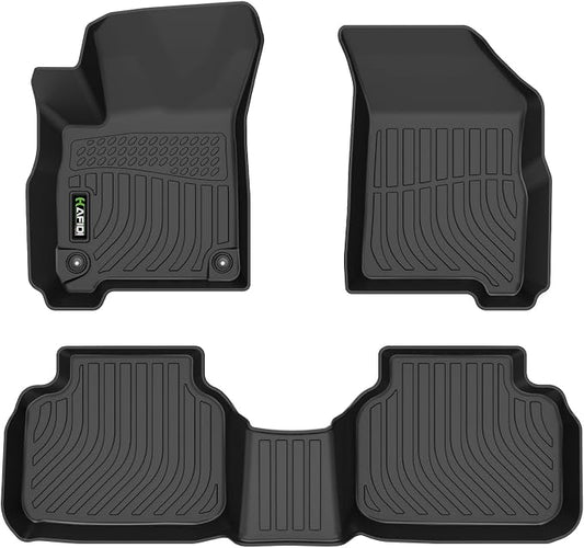 HAFIDI® Floor Mats Fit for 2011-2020 Dodge Journey （Not for 2011 Single Floor Hook） All Weather Protection TPE Car Floor Liners, Fits 1st & 2nd Row Full Set Custom Accessories, Black