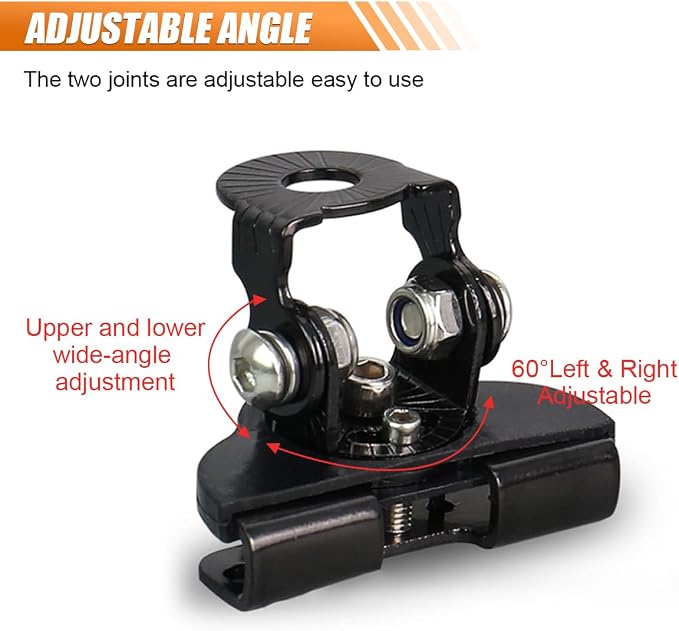 2PCS LED Light Bar Mounting Brackets, Universal Hood Light Mounts, Adjustable Ditch Light Brackets, Work Light Mount Bracket Auxiliary Lighting Accessories for Off Road Truck Car