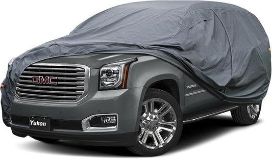 GUNHYI Premium Car Cover Custom Fit GMC Yukon XL (2000-2026), 16 Layers Heavy Duty Car Cover Waterproof All Weather with Zipper Door for Sun Rain Snow Dust Uv Protection