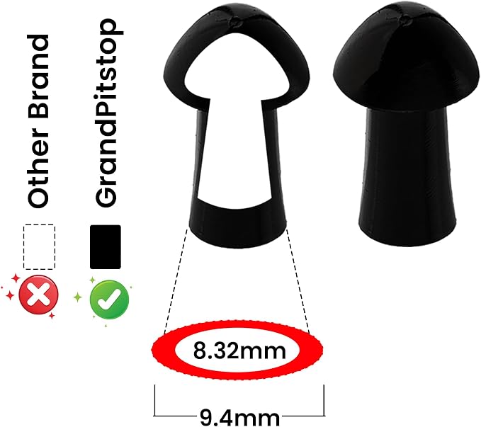 Grand PitStop Replacement Mushroom Plugs for tubeless Tire Puncture Repair kit - for Cars, Motorcycles- Spare Plugs (15 Plugs)
