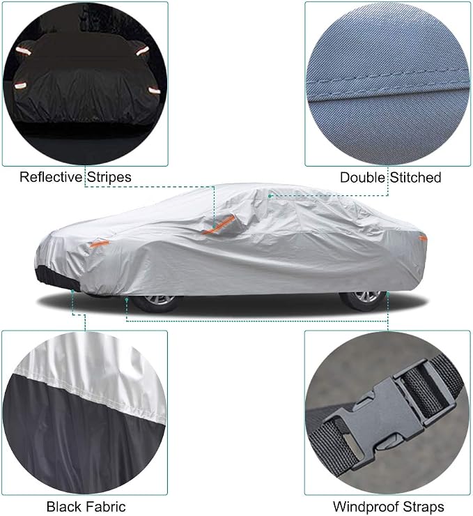 GUNHYI Car Cover Custom Fit Subaru Ascent (2018-2026) Waterproof for Automobiles, Oxford Sun Rain Dust Snow Protection (Ships from US Warehouse, Delivery 3-8 Days)