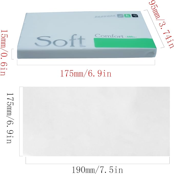 50 Sheets Car Tissue Refills, 300 Sheets Travel Size Handbag Tissues, Facial Napkins Fit for Car Visor Tissue Holder, Cylinder or Box Round Container, 6 Bags