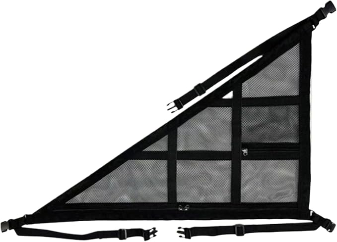 Car Ceiling Cargo Net – Double-Layer Roof Storage Mesh, Triangle Overhead Organizer Pocket | Long Trip Travel Ceiling Mesh Storage Net, Interior Vehicle Space Saver for Car Journeys Packing