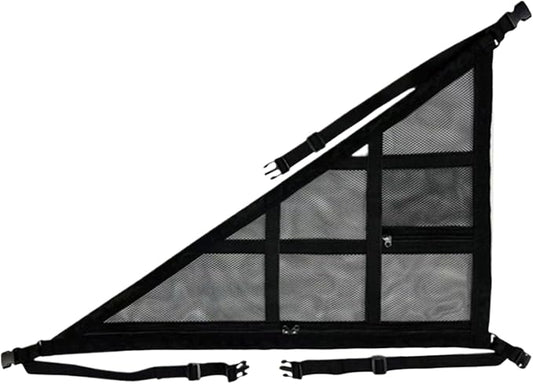 Car Ceiling Cargo Net – Double-Layer Roof Storage Mesh, Triangle Overhead Organizer Pocket | Long Trip Travel Ceiling Mesh Storage Net, Interior Vehicle Space Saver for Car Journeys Packing