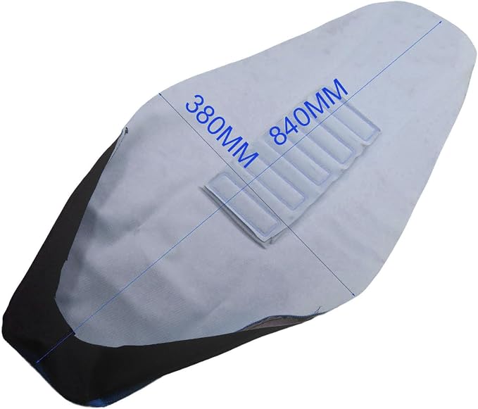 Motorcycle Universal Seat Cover non-slip thick 3D particles suitable Rubber Striped Grip Gripper Soft For CRF WR WRF RMZ YZF SXF EXC EXC XC SX CR KLX 250 Dirt Pit Bike Motocross (Orange) (Blue)