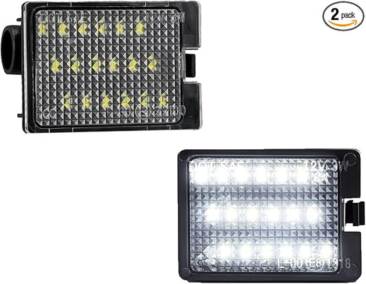 LED License Plate Lights Assembly Compatible with 2014 2015 2016 2017 2018 2019 2020 2021 2022 Dodge Durango Tag light Lamp 6000K White, Pack of 2