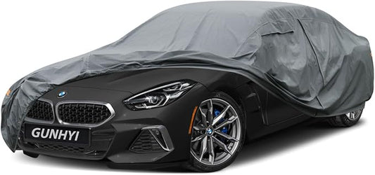 GUNHYI Premium Car Cover Custom Fit BMW Z4(2009-2026), 16 Layers Heavy Duty Car Cover Waterproof All Weather with Zipper Door for Sun Rain Snow Dust Uv Protection
