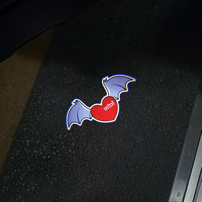 2 pcs LED Car Door Logo Lights Courtesy Projector Laser Puddle lamp Ghost Shadow Light Accessories Compatible with r55/r56/r57/r58/r59/r60/r51/f54/f56/f55/f60 (09)