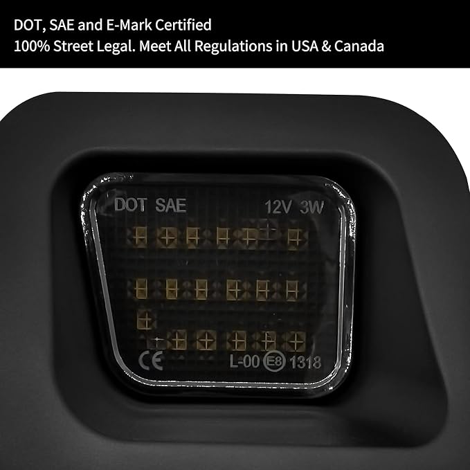 AlyoNed Full LED License Plate Light Tag Lamp Assembly Smoke Lens Compatible with Dodge 2002-2010 RAM 1500, 2003-2010 Dodge RAM 2500/3500, RAM 2010-2018 1500, RAM 2010-2018 2500/3500 Truck Pickup