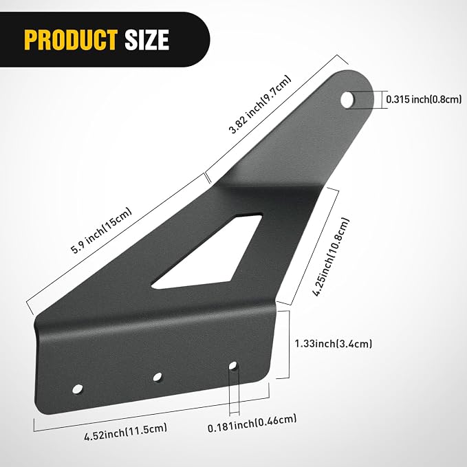 Nilight 54 inch Curved LED Light Bar Bracket Mounting Upper Windshield Roof Cab Brackets Compatible with Ford F250 F350 F450 Super Duty 1999-2016