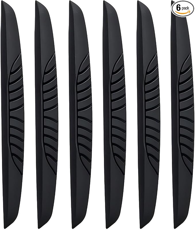 6 PCS Car Door Edge Guard Strips, Anti-Scratch Car Bumper Bumper Protectors, Anti-Collision Side Door Edge Guards, Universal for Most Cars, Sedans, Truck, SUVs (Black)