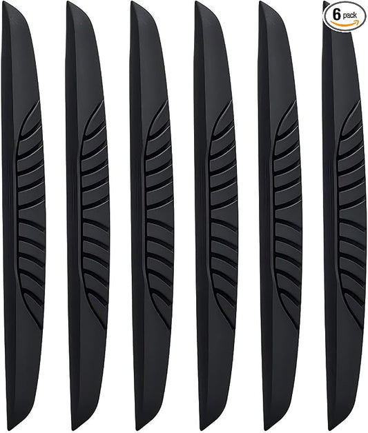 6 PCS Car Door Edge Guard Strips, Anti-Scratch Car Bumper Bumper Protectors, Anti-Collision Side Door Edge Guards, Universal for Most Cars, Sedans, Truck, SUVs (Black)