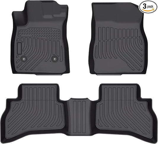 All Weather Car Floor Mats for 2020-2025 Buick Encore GX AWD TPE Rubber Full Set Includes 1st 2nd Row Front Floor Mat(for 2020-2025 Buick Encore GX AWD)
