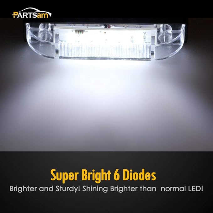 Partsam 4" Ultra-Thin-Line White 9 LED Utility Light Bar, Sealed Clear Lens Marine Boat Lights, Trailer Car RV Camper Car Pickup Dome Lighs, Marker Lights, Under Hood Lights