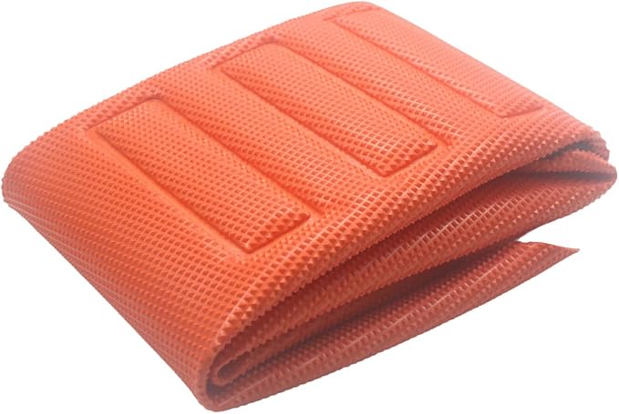 Motorcycle Universal Seat Cover non-slip thick 3D particles suitable Rubber Striped Grip Gripper Soft For CRF WR WRF RMZ YZF SXF EXC EXC XC SX CR KLX 250 Dirt Pit Bike Motocross (Orange) (Orange)