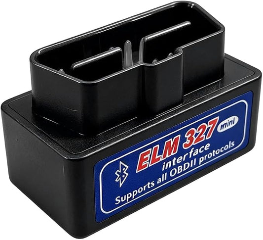 ELM327 OBDII Car Auto Diagnostic Scanner, Professional Mini Bluetooth Scan Tool Engine Fault Code Reader, Wireless Failure Detector Interface Adapter for Most OBD II Vehicles (Black)
