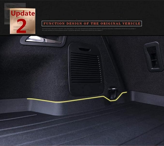 Camry Cargo Liners,Rear Cargo Trunk Tray Floor Mats Compatible with 2012 2013 2014-2016 2017 Toyota Camry (No Hybrid Models),All Weather Protector Custom 3D Waterproof Durable Odorless TPO Accessories