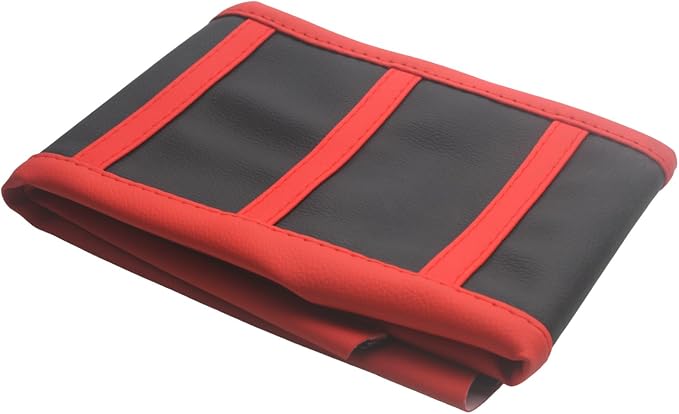 Universal Motorcycle Seat Cover Non-Slip Suitable Rubber Striped Seat Covers Soft for CRF150F CRF230F CRF250F CRF 150F 230F 450F 450R 250R Dirt Pit Bike Motocross Motorbike Off Road (Black+Red)