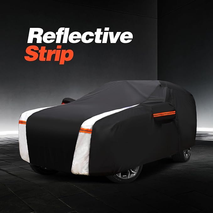 Minivan Car Cover for Chrysler Pacifica 100% Waterproof All Weather, Heavy Duty Outdoor Full Exterior Covers Rain Sun Wind UV Protection.
