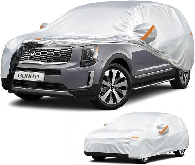 GUNHYI Car Cover Custom Fit Kia Telluride (2016-2026) Waterproof for Automobiles, Oxford Sun Rain Dust Snow Protection (Ships from US Warehouse, Delivery 3-8 Days)