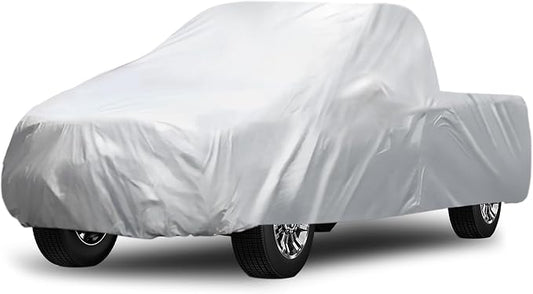ACROPIX 180T Gray Car Cover Waterproof All Weather Full Exterior Cover Rain Hail Sun Protector Car Cover Fit for Truck Length Up to 260 Inch - Pack of 1