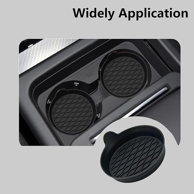 4 PCS Car Cup Holder Coaster Car Cup Holder Anti-Rattle Mat Anti-Slip Cup Holder Portable Cup Holder Insert for Man and Women