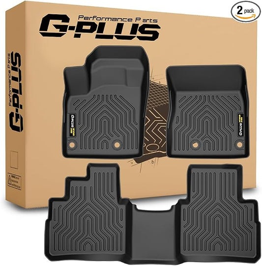 G-PLUS TPE Floor Mats Fit Nissan Rogue 2021-2025 (Not for Sport Models) | All Weather Protection,Non-Slip,Custom Fit Nissan Rogue Floor Liners,TPE Full Coverage,1st & 2nd Row,3PCS