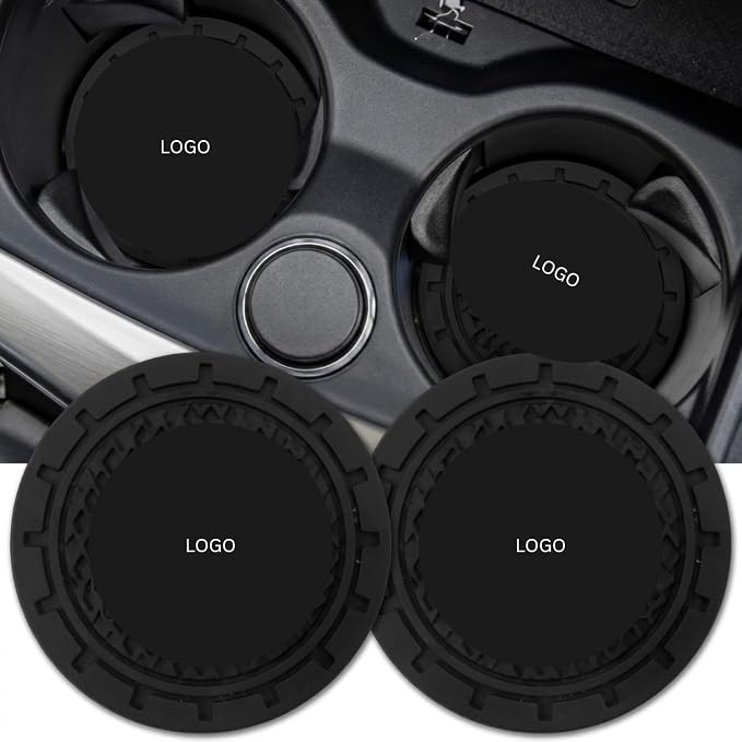 Car Cup Holder Coaster for Toyota Corolla RAV4 Highlander, 2 Pieces | Silicone, 2.75 Inch, Car Interior Accessories