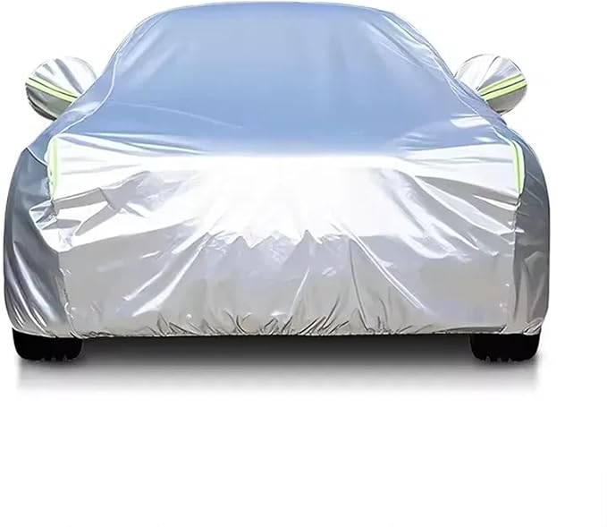 Waterproof Sedan Car Cover, 178-185 in | Outdoor Sun Snow Rain Protection, Heavy Duty, Universal Fit