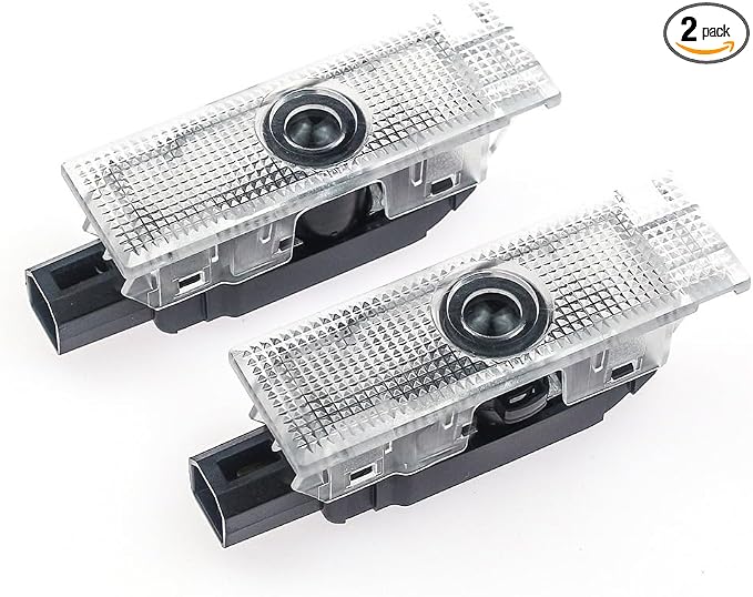 Car LED Logo Projector Puddle Door Lights for Dodge Challenger Accessories, No Fade 4K-HD Welcome Lights, 2 Pack