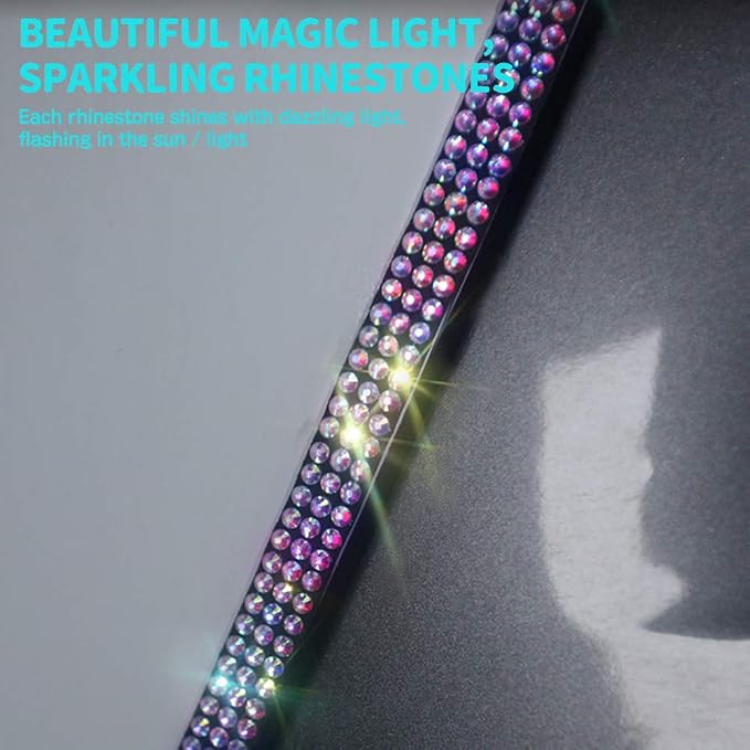 eing Door Edge Anti-Scratch Sticker Door Crash Bumper Crystal Bling Protection Tape Rubber Strip Sticker,Car Door Protector,Car Door Guard,Car Door Protection,90cm/35.4" Each One,4Pack/Set,Multicolor