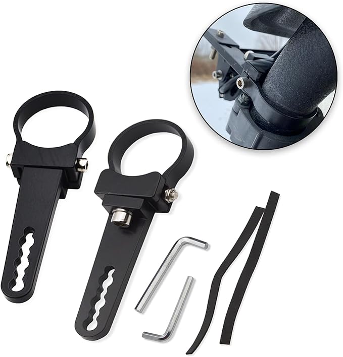 Wsays 1.75'' Custom Side Roll Cage Bull Bar Clamps LED Light Mount Bracket Compatible with Ranger RZR Ace General Fit Arctic Cat YXZ Teryx ATV UTV