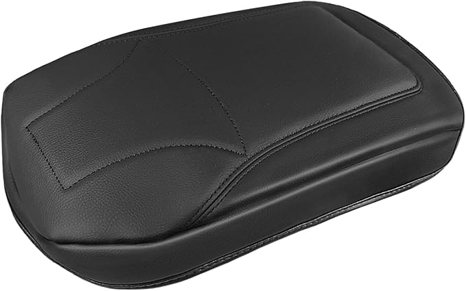 Muslogy Center Console Armrest Cover Fit for Toyota RAV4 2019-2025 Accessories, Comfort Armrest Pad Console Lid Cushion Vegan Leather Regular Thick