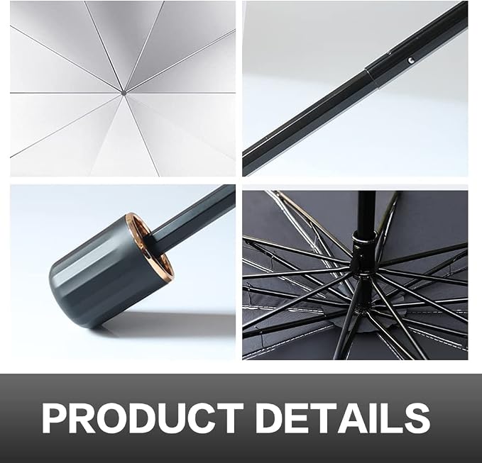 Car Sunshade Umbrella,Upgraded Windshield Cover Sun Shade,UV Reflecting Portable Front Window Cover,Universal Car Windshield Sunshades,UV Block for Front Windows,Fits Most Vehicles (55"x 31")