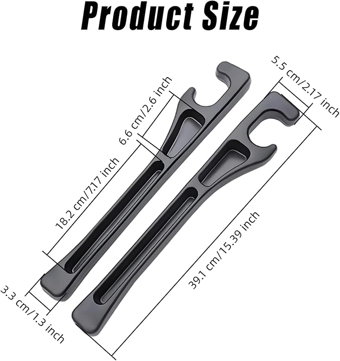 Car Seat Gap Filler 2 Pack, Universal Car Seat Gap Filler Organizer Anti-Drop with Storage, for Auto SUV Truck Interior Accessories, Black