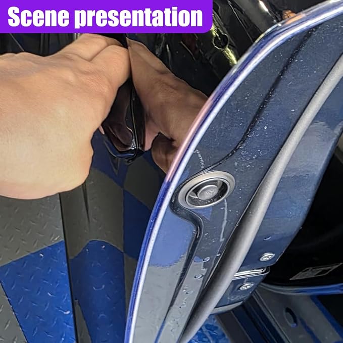 32Ft (10M) Car Door Edge Protector (Clear-10M) | Self-Adhesive Scratch Resistant U Shape Door Edge Guard Decoration, Anti-Collision Car Door Trim Strip for Truck, SUV, Sedan