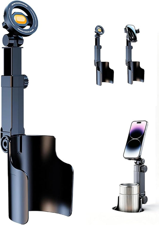 Car Cup Holder Phone Mount, 360° Adjustable N52 Magnetic (Magnetic) | Cup Holder Phone Mount for Car, 2 In 1 One Hand Operation Car Holder, Adjustable Base Cupholder Phone Holder for All Phones