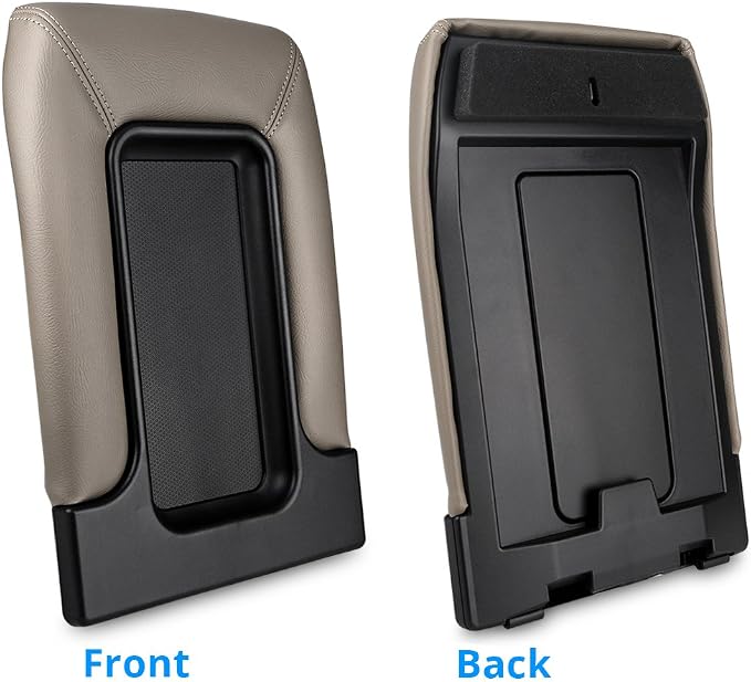 Center Console Lid Cover Armrest Kit Compatible with Cadillac Chevrolet GMC | Compatible with Pickup Truck Suburban Tahoe Silverado Sierra Yukon XL Replaces 19127364 Tan