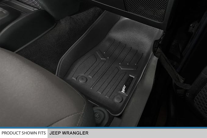 MAXLINER Floor Mats and Cargo Liner Black for 2014 Jeep Wrangler Unlimited