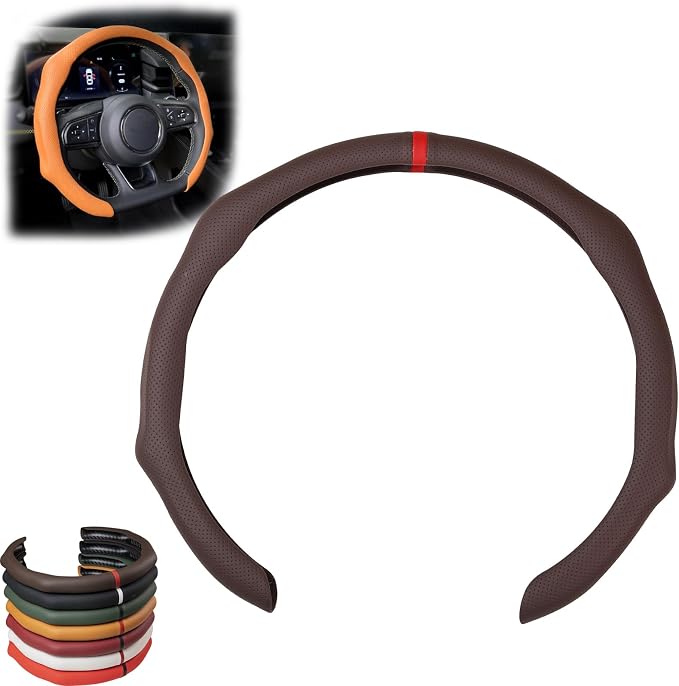 Breathable Non-Slip Ultra-Thin Steering Wheel Cover,Car Steering Wheel Cover Wheel Cover Protector,Atmungsaktive, rutschfeste und ultradünne Lenkradabdeckung